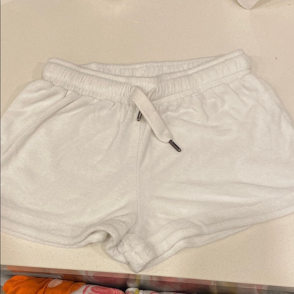 Women's White Casual Shorts - Picture 1 of 2
